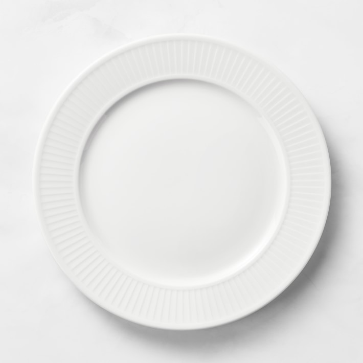 Pillivuyt Plisse Porcelain Dinner Plates - Set of 4