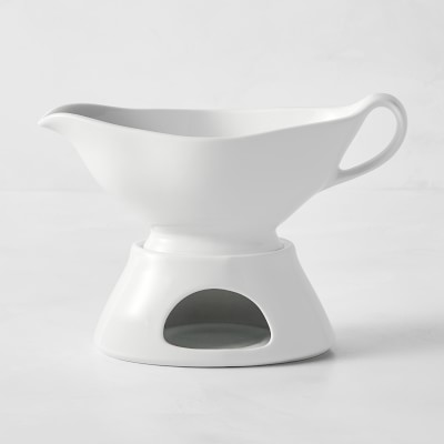 Pillivuyt Gravy Boat with Warming Base | Williams Sonoma