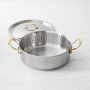 Mauviel M'Elite B Hammered Stainless-Steel Rondeau, 6-Qt.