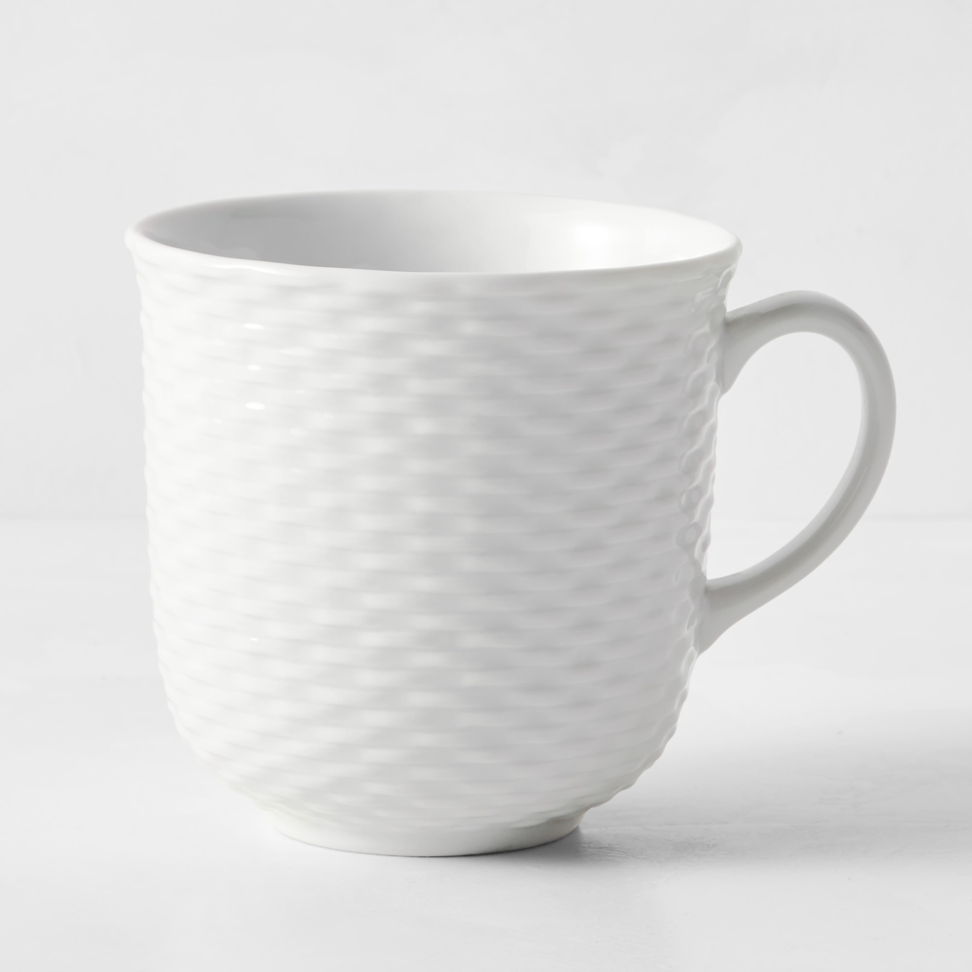 OPEN BOX: Pillivuyt Basketweave Porcelain Mugs