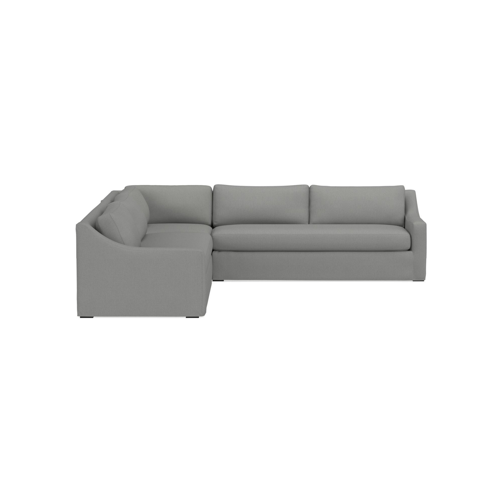 Ghent Slope Slipcovered 3-Piece L-Shaped Sofa