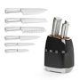 SMEG Knife Block, Set of 6