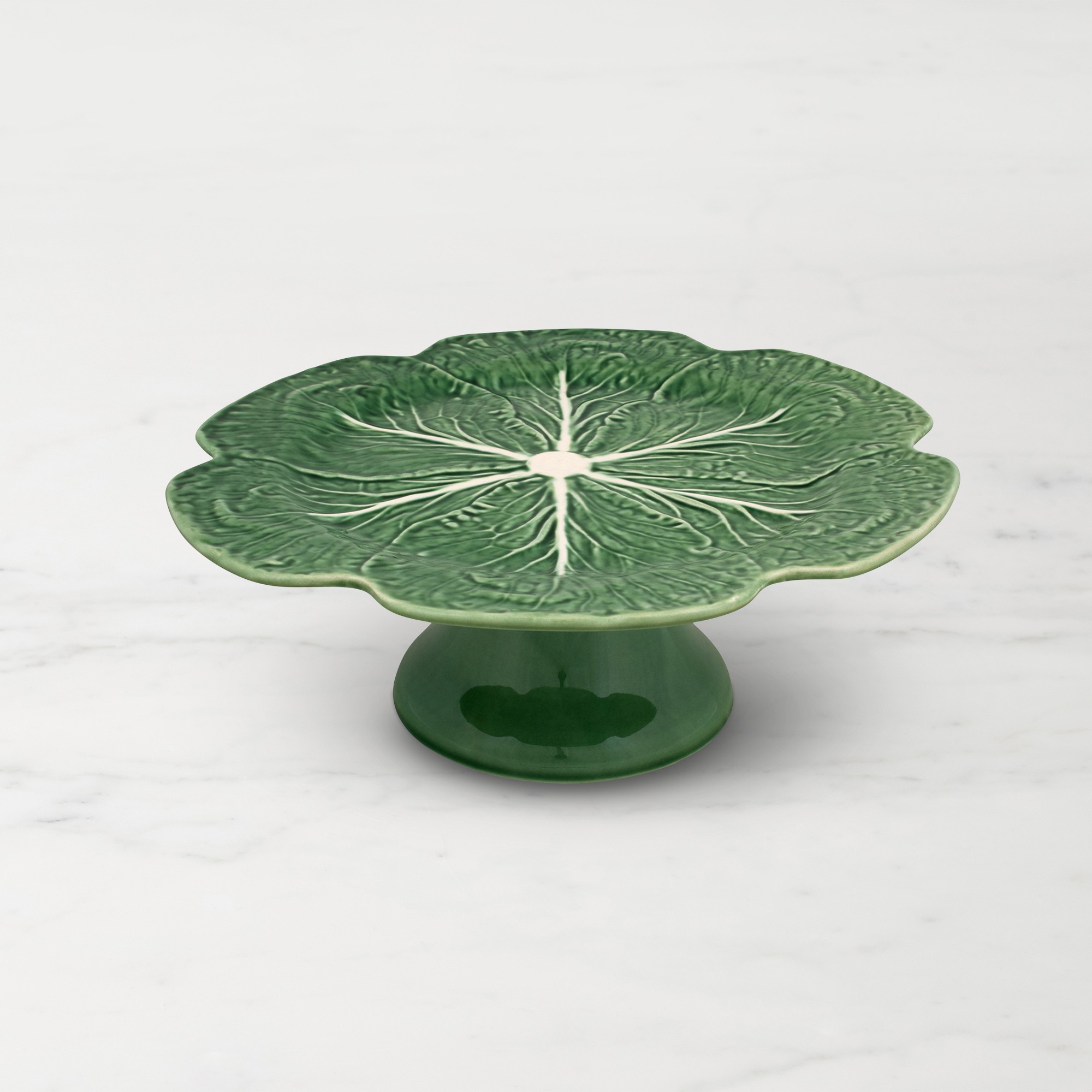 Bordallo Pinheiro Cabbage Cake Stand