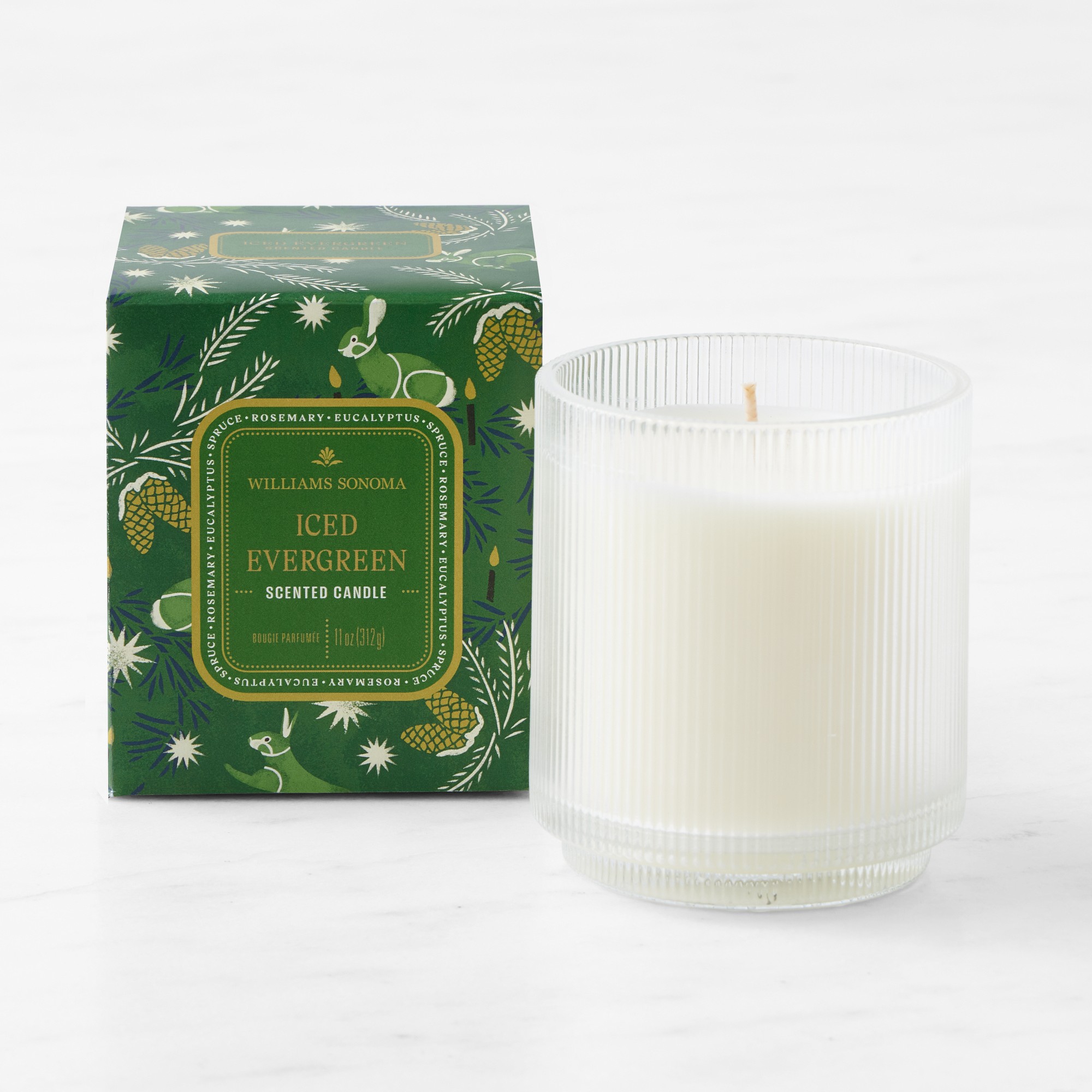 Through The Woods Iced Evergreen Candle