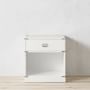 Campaign 1-Drawer Open Nightstand, White