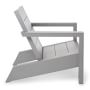 Larnaca Outdoor Slate Grey Metal Deck Chair