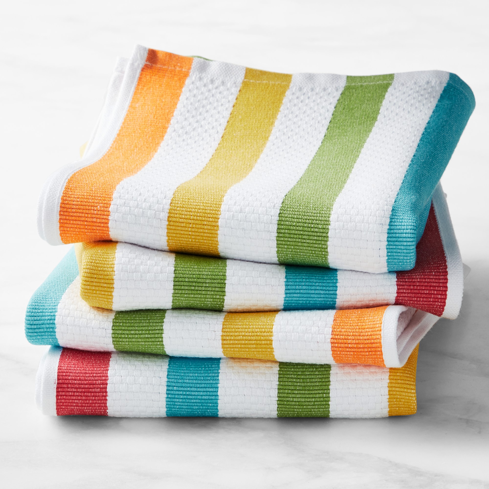 The Trevor Project Rainbow Stripe Towels, Set of 4