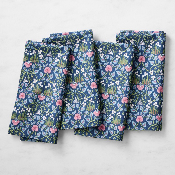 Williams Sonoma x Morris & Co. Eye Bright Napkins, Set of 4