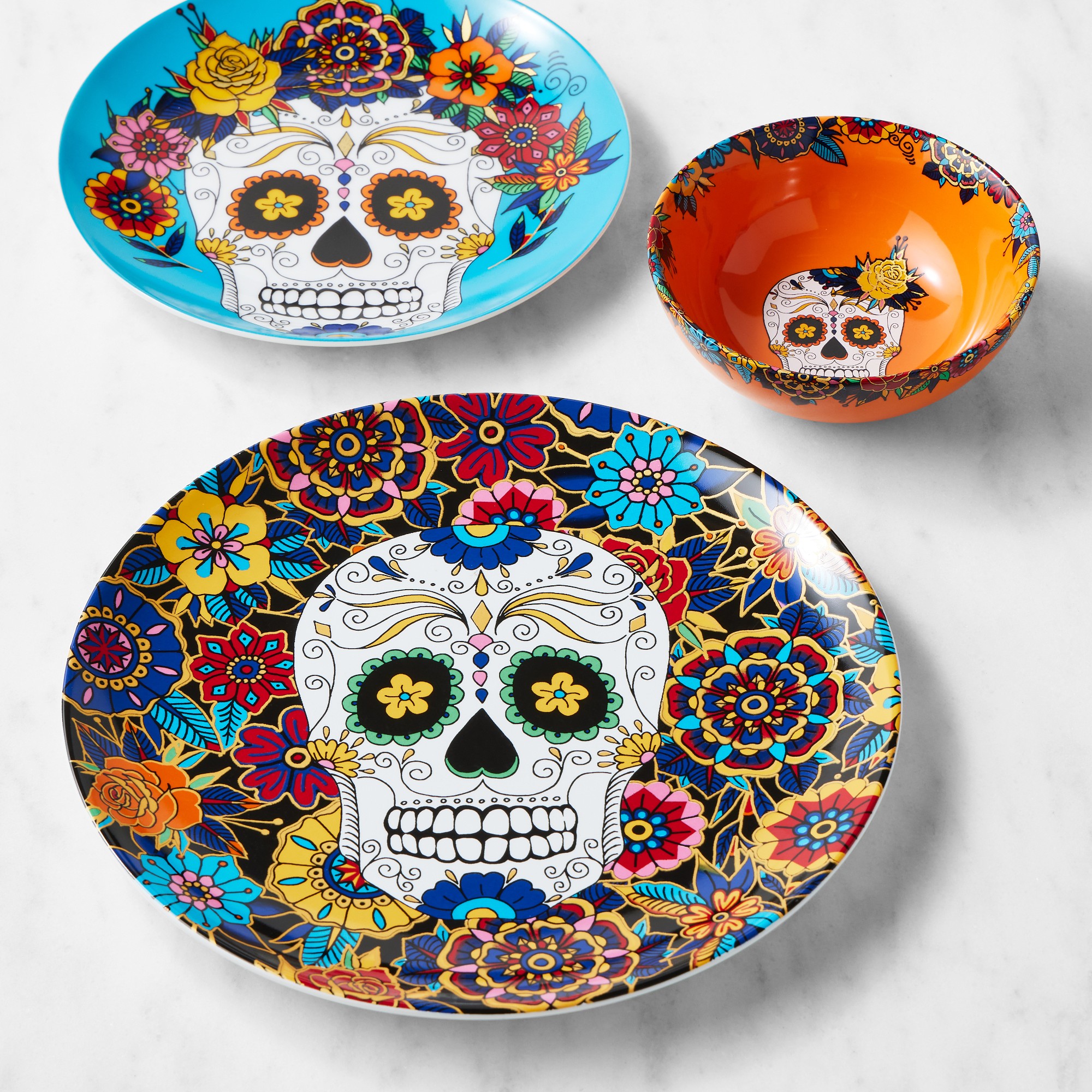 Day of the Dead 12-Piece Dinnerware Set