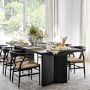 Knife Edge Extendable Dining Table &amp; Baldwin Dining Chairs