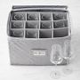 Hold Everything Functional Glassware Fabric Storage Case