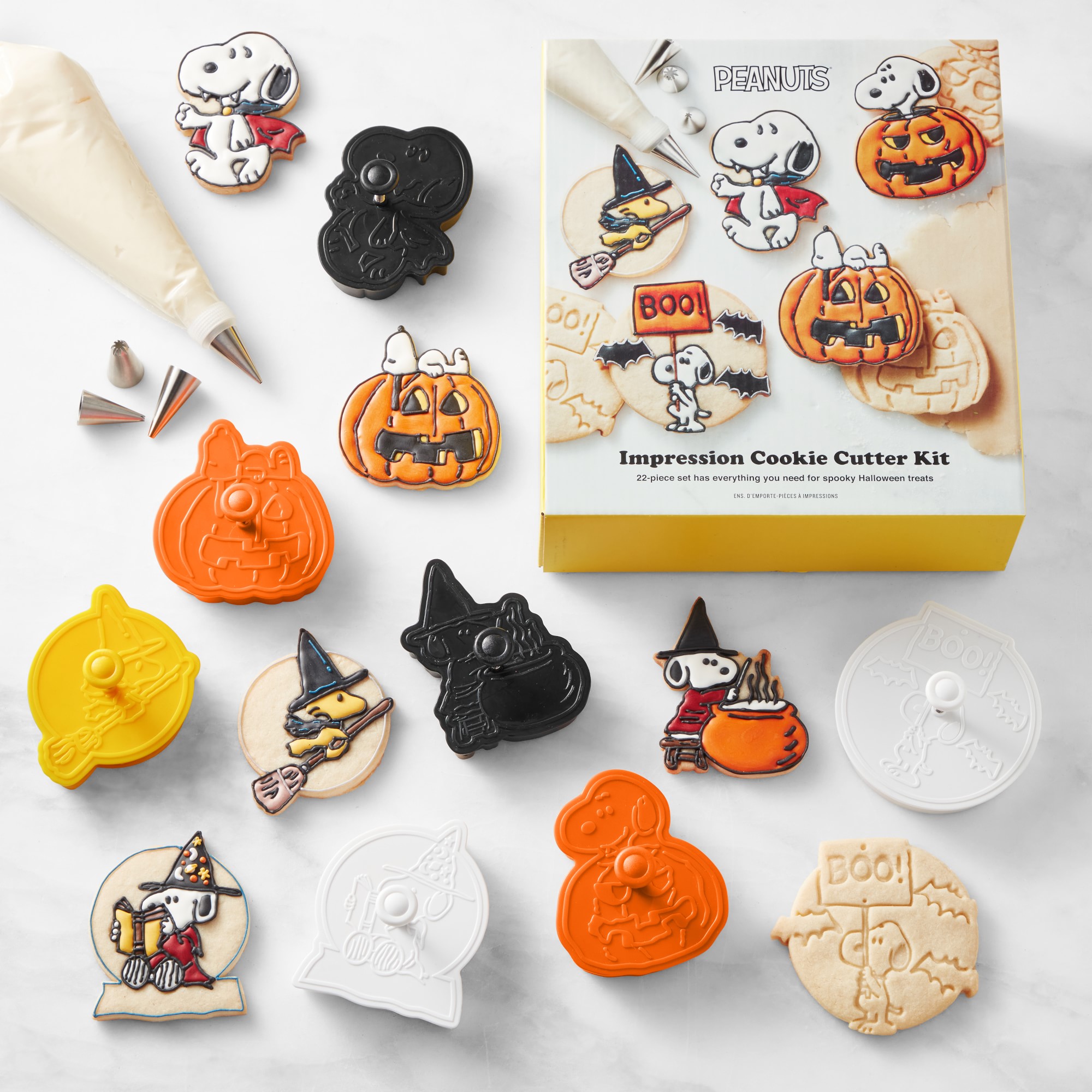 Williams Sonoma Peanuts ™ Halloween Impression Cookie Cutters, Set of 22