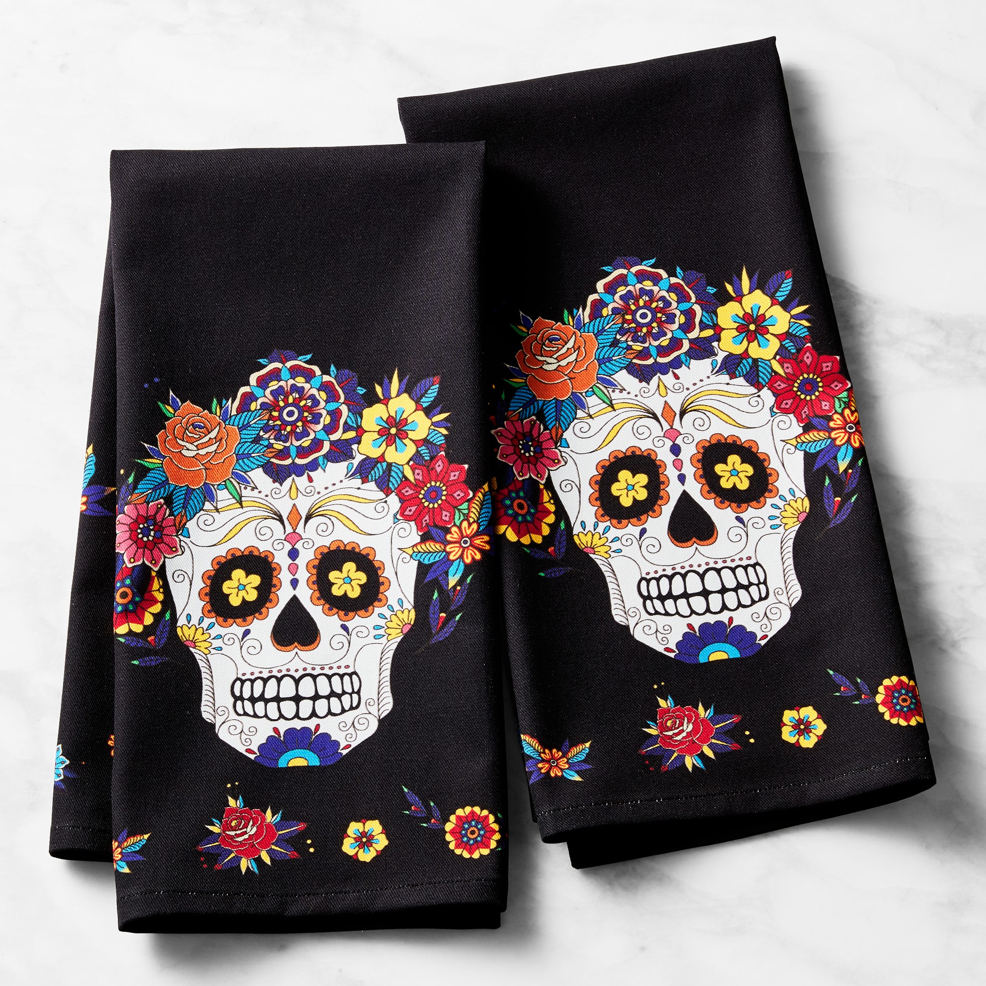 Day of the Dead Towels, Set of 2