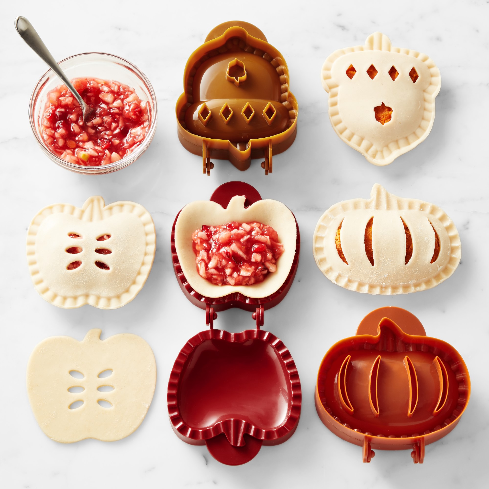 Williams Sonoma Fall Hand Pie Molds, Set of 3