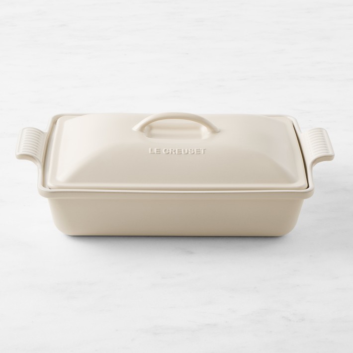 Le Creuset Heritage Stoneware Rectangular Covered Casserole, 4-Qt.