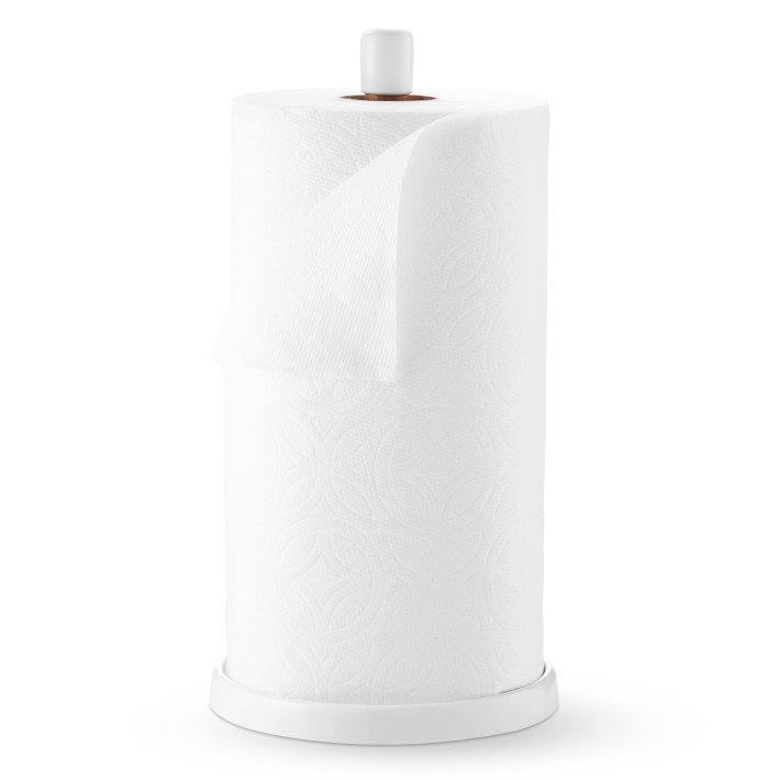 Matte White Paper Towel Holder