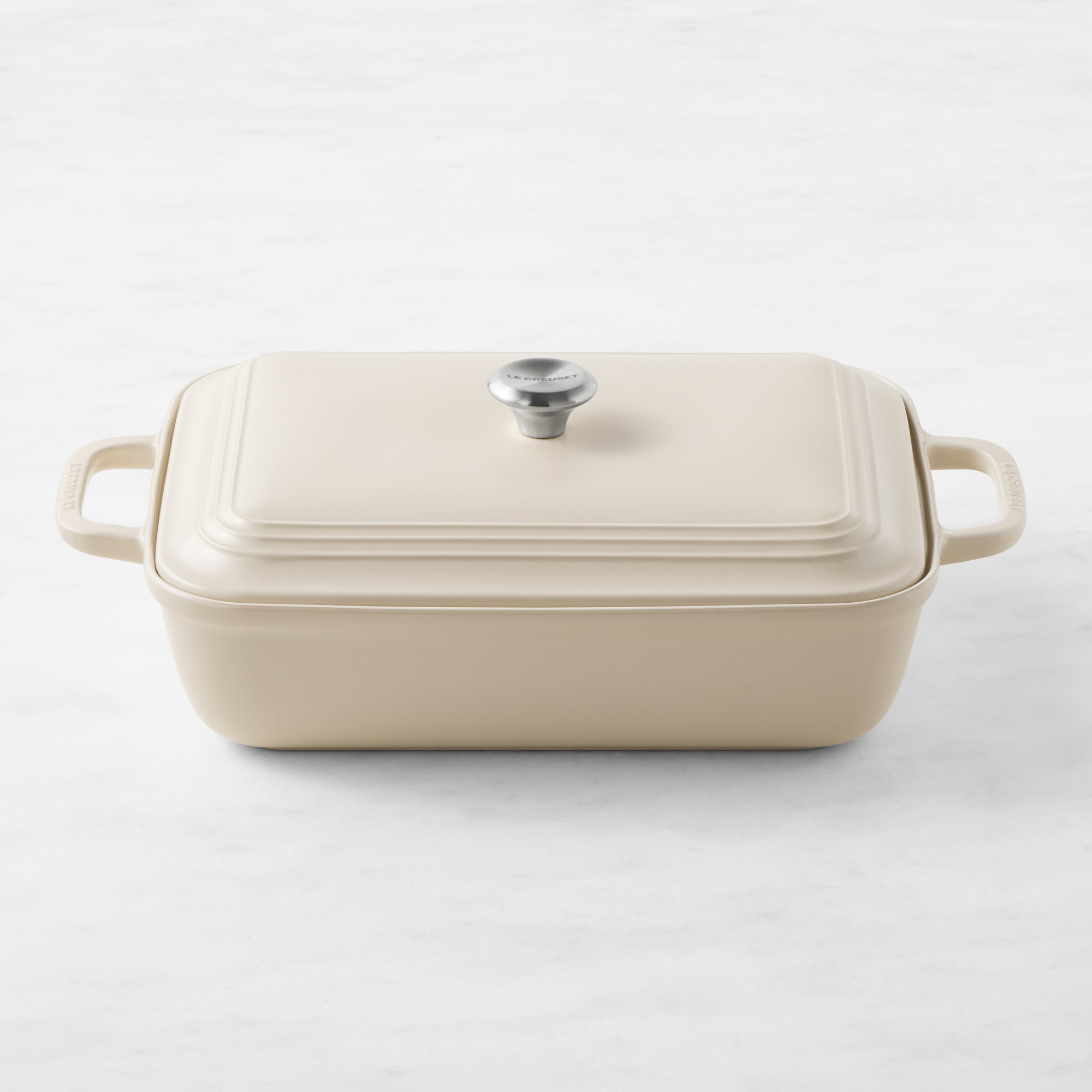 Le Creuset San Francisco Stoneware Rectangular Covered Baker, 4-Qt.