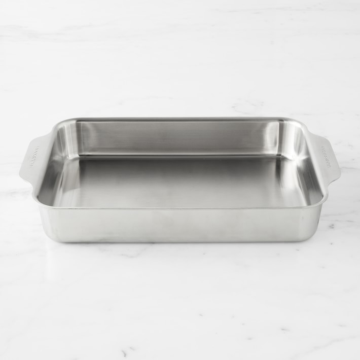 Williams Sonoma Thermo-Clad Stainless-Steel Ovenware Rectangular Pan, 9&quot; x 13&quot;