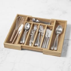 Hold Everything Expandable In-Drawer Flatware Organizer, Small