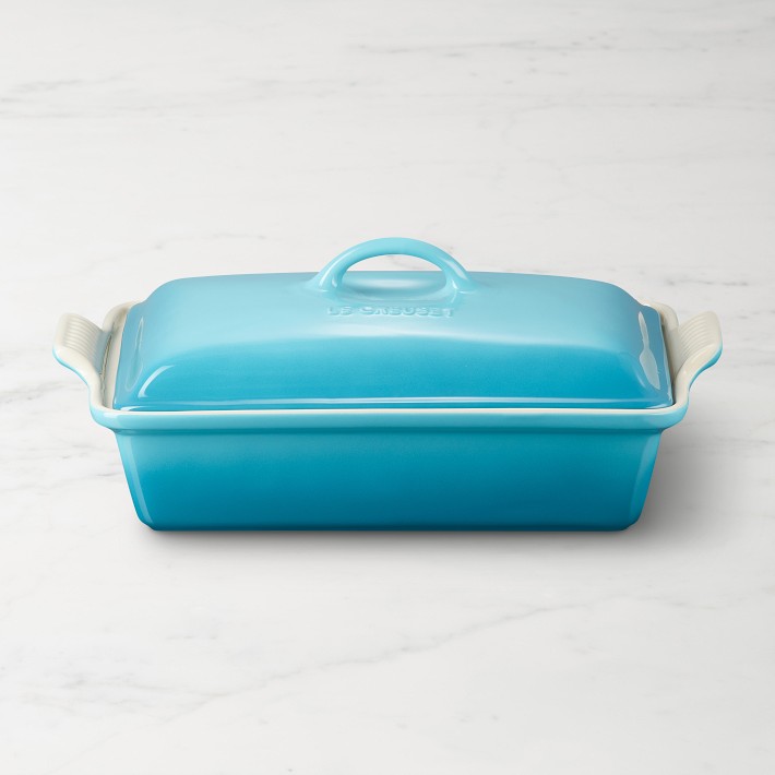 Le Creuset Heritage Stoneware Rectangular Covered Casserole, 4-Qt.