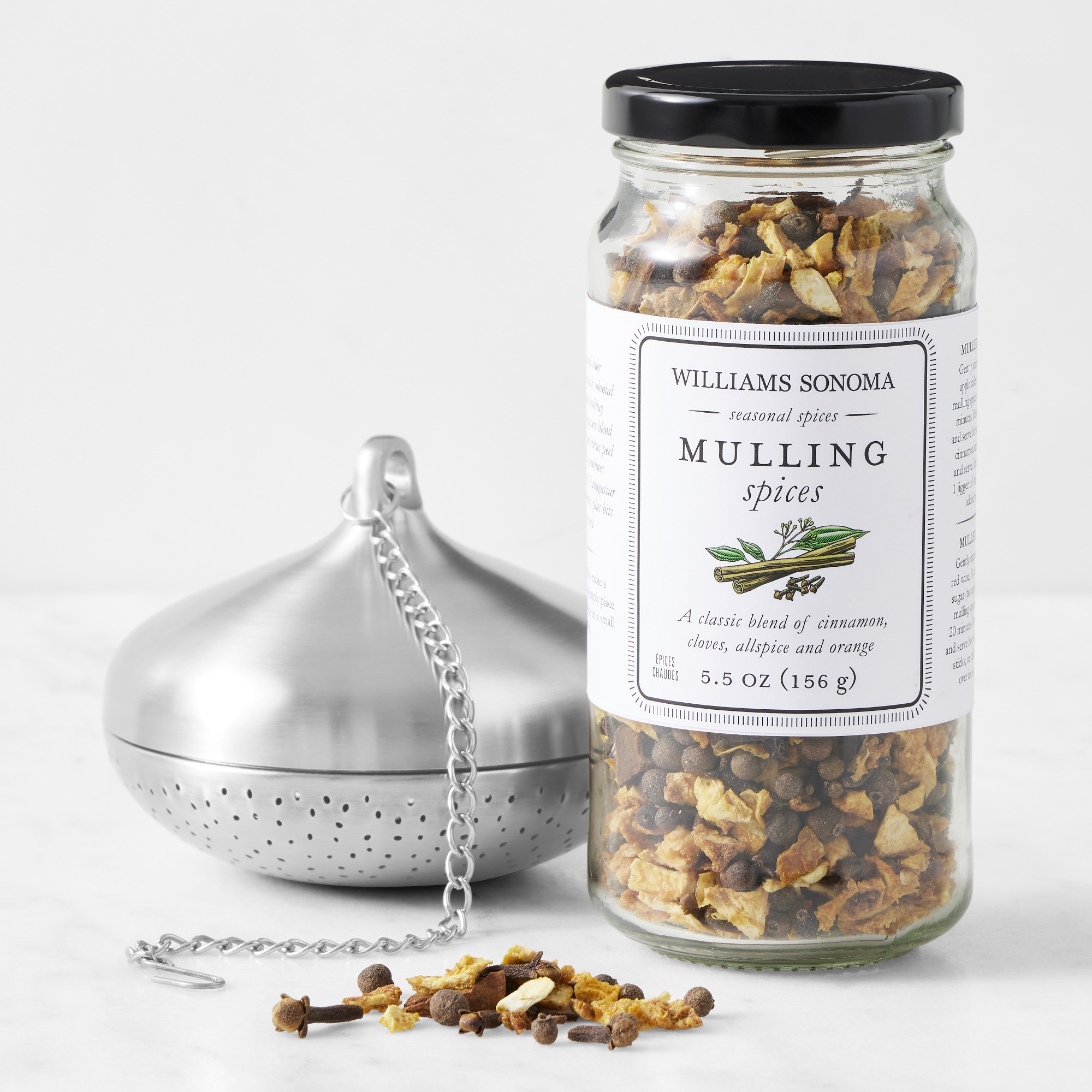 Williams Sonoma Mulling Spices & Tea Mulling Spice Ball Set