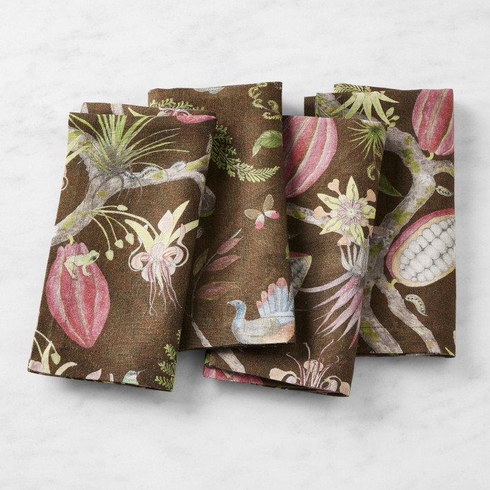 Set De 4 Rondelles De Serviette En Métal Lourd Karen Callan Paisley – Gris, Neuf Sans étiquette
