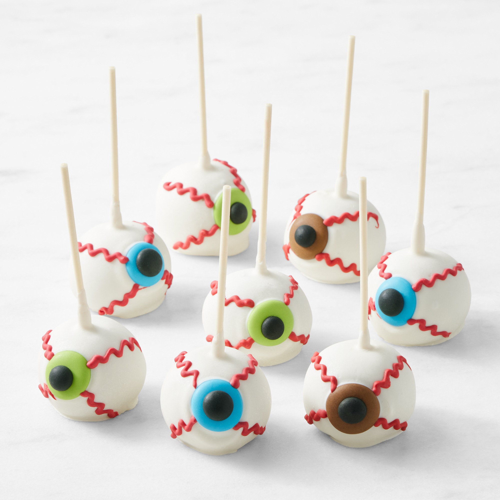 Chocolate Eyeballs Cake Pops, Set of 8