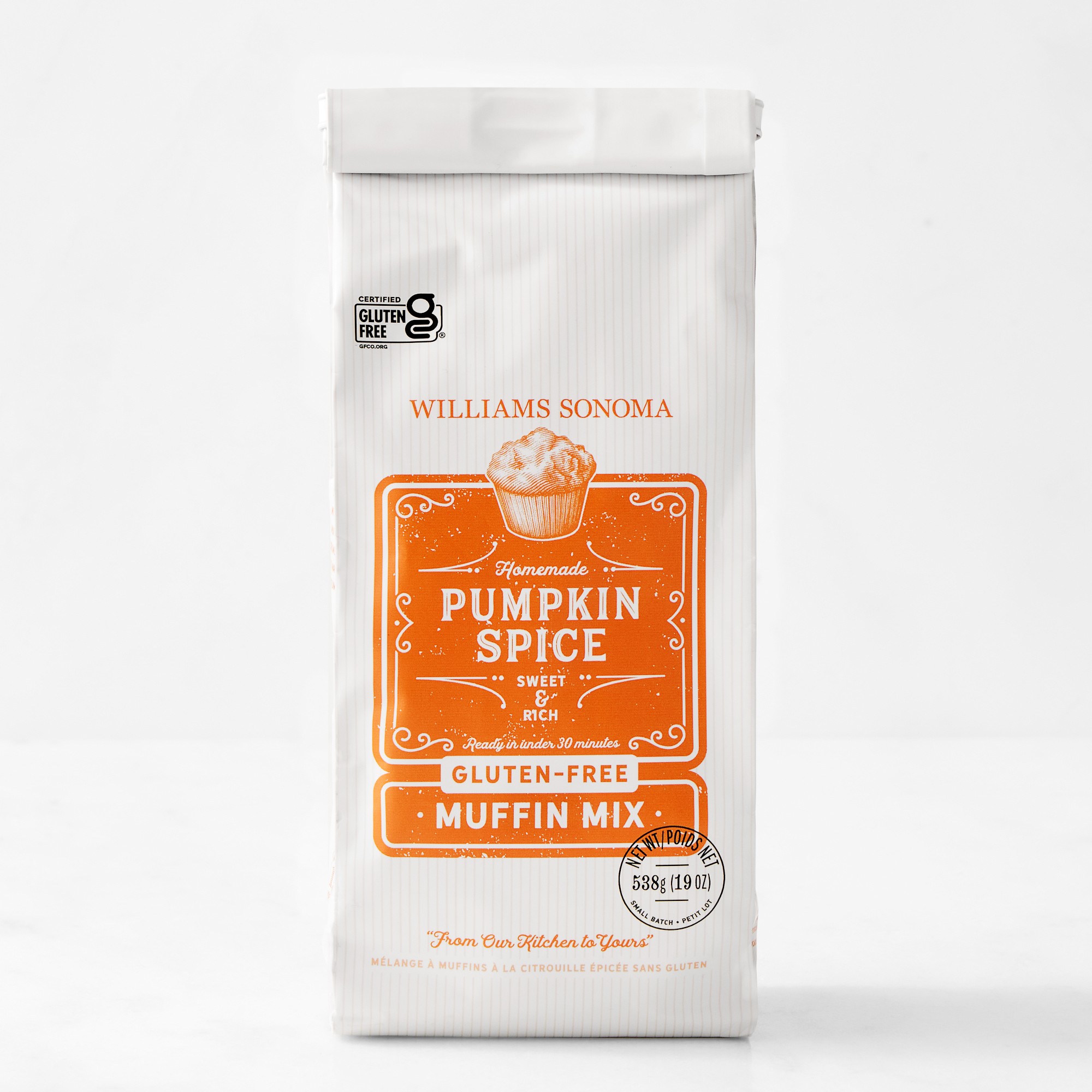 Williams Sonoma Gluten-Free Muffin Mix, Pumpkin Spice