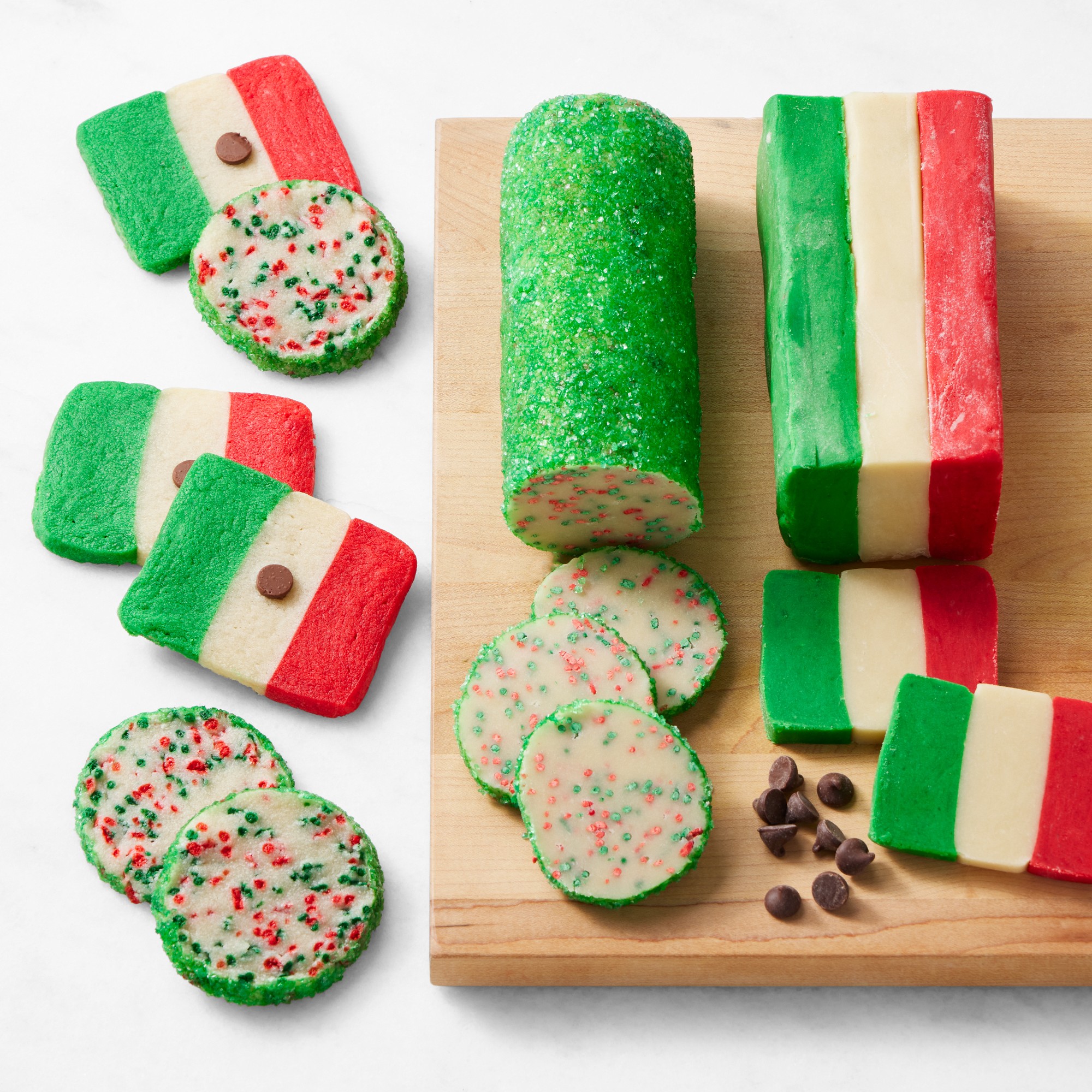 Mexican Flag Slice & Bake Cookies