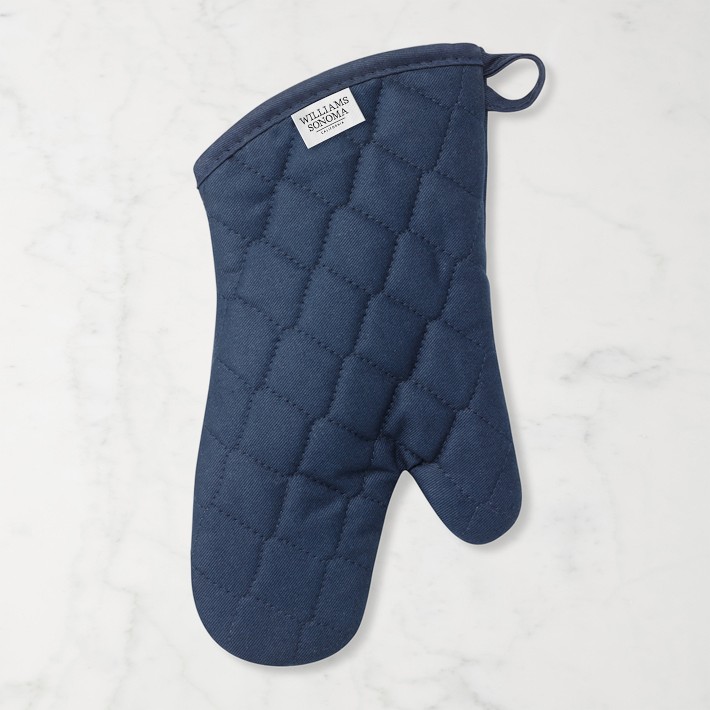Williams Sonoma Solid Oven Mitt in Navy Blue