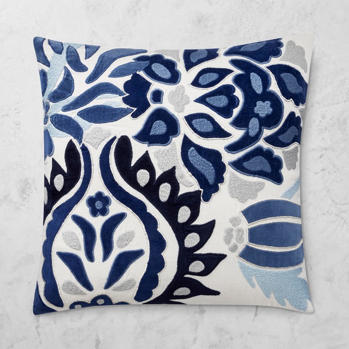 Izlara Floral Applique Pillow Cover