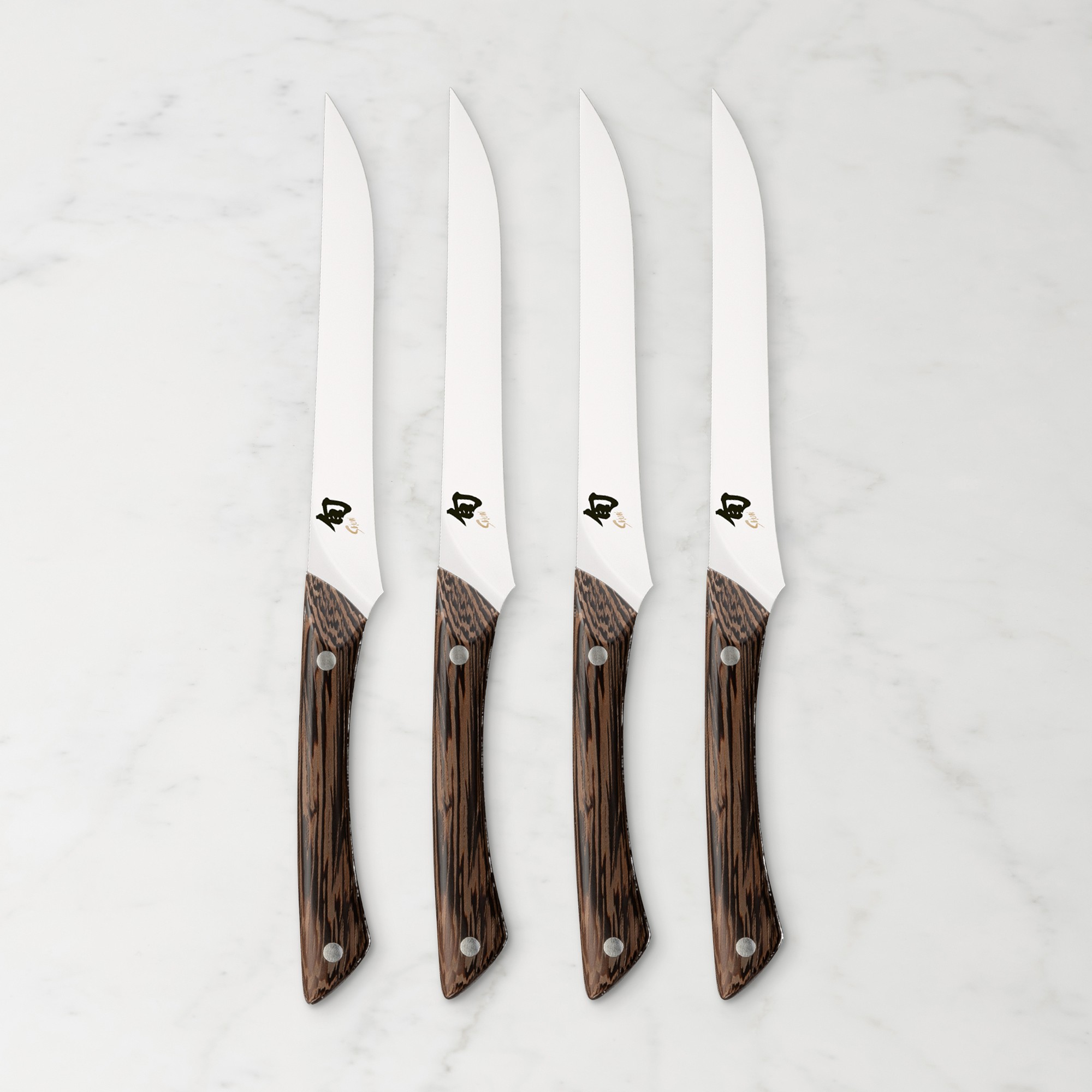 Shun Shima Natural Steak Knives, Set of 4