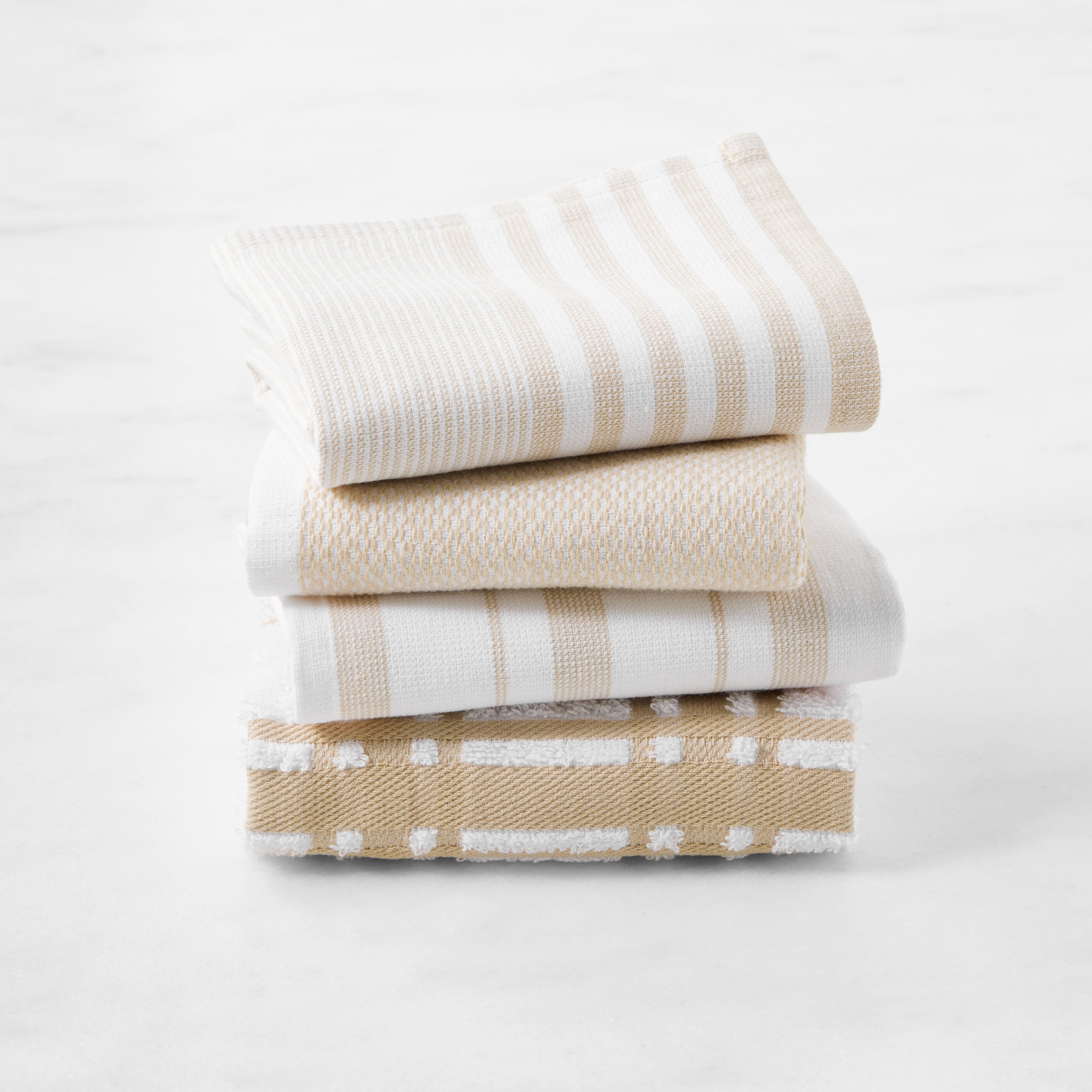 Williams Sonoma Super Absorbent Multi-Pack Dishcloths, Set of 4