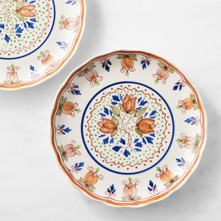 Floral Autumnal Salad Plates