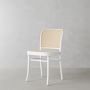 Ton 811 Caned Dining Side Chair, White