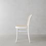 Ton 811 Caned Dining Side Chair, White