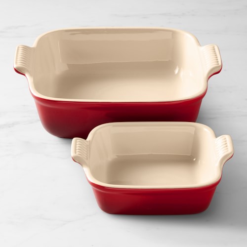 Le Creuset Heritage Stoneware Baker, Set of 2, Red