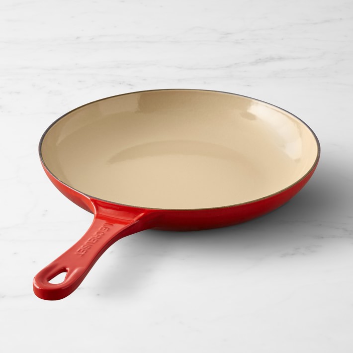 Le Creuset Enameled Cast Iron Shallow Fry Pan, 9 3/4" Red