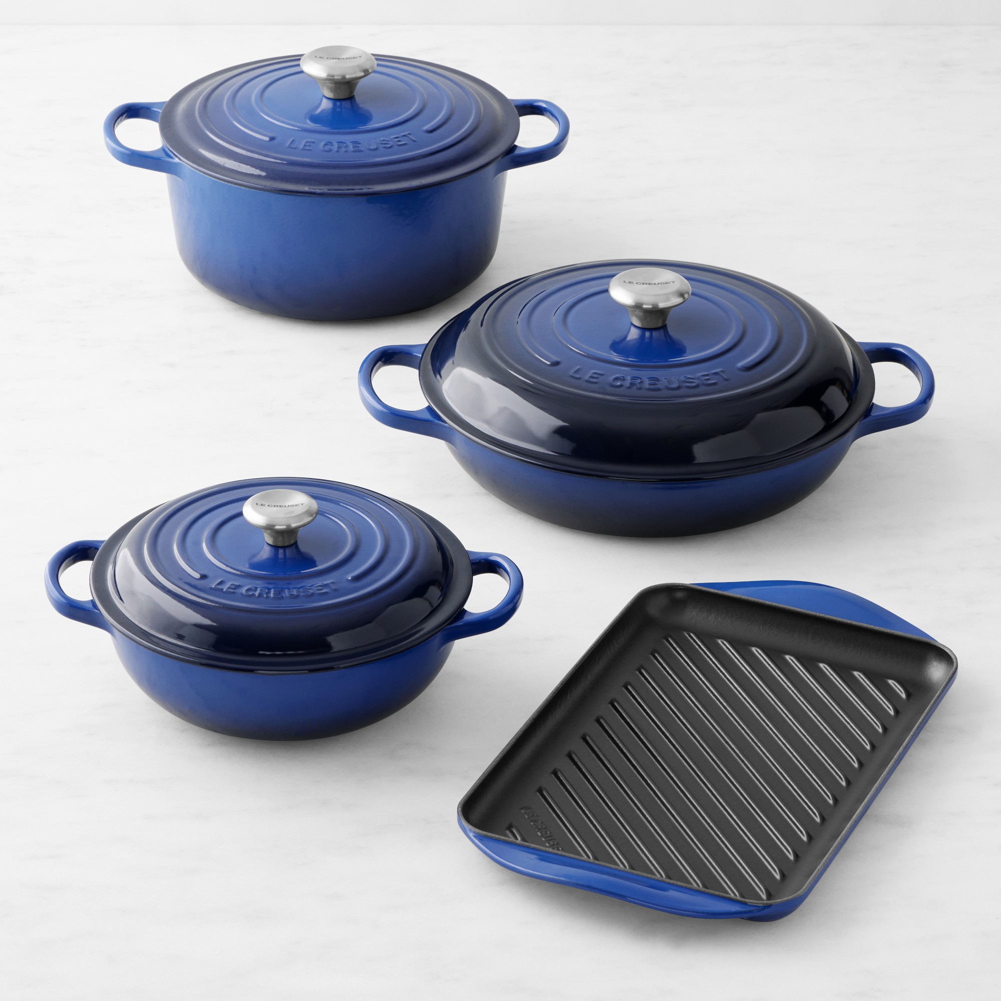 Le Creuset Signature Enameled Cast Iron 7-Piece Cookware Set