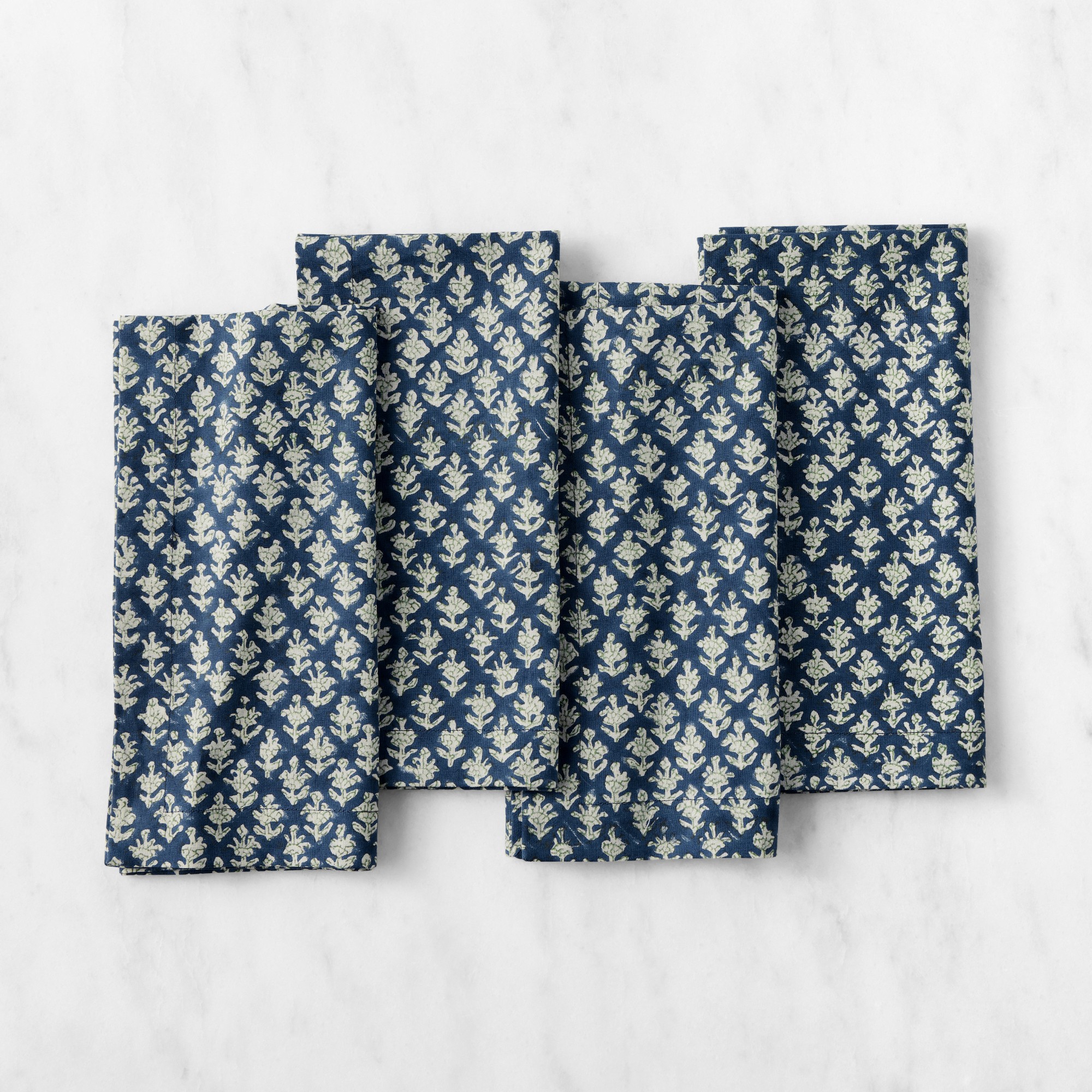 Harvest Block Print Napkins, Set of 4