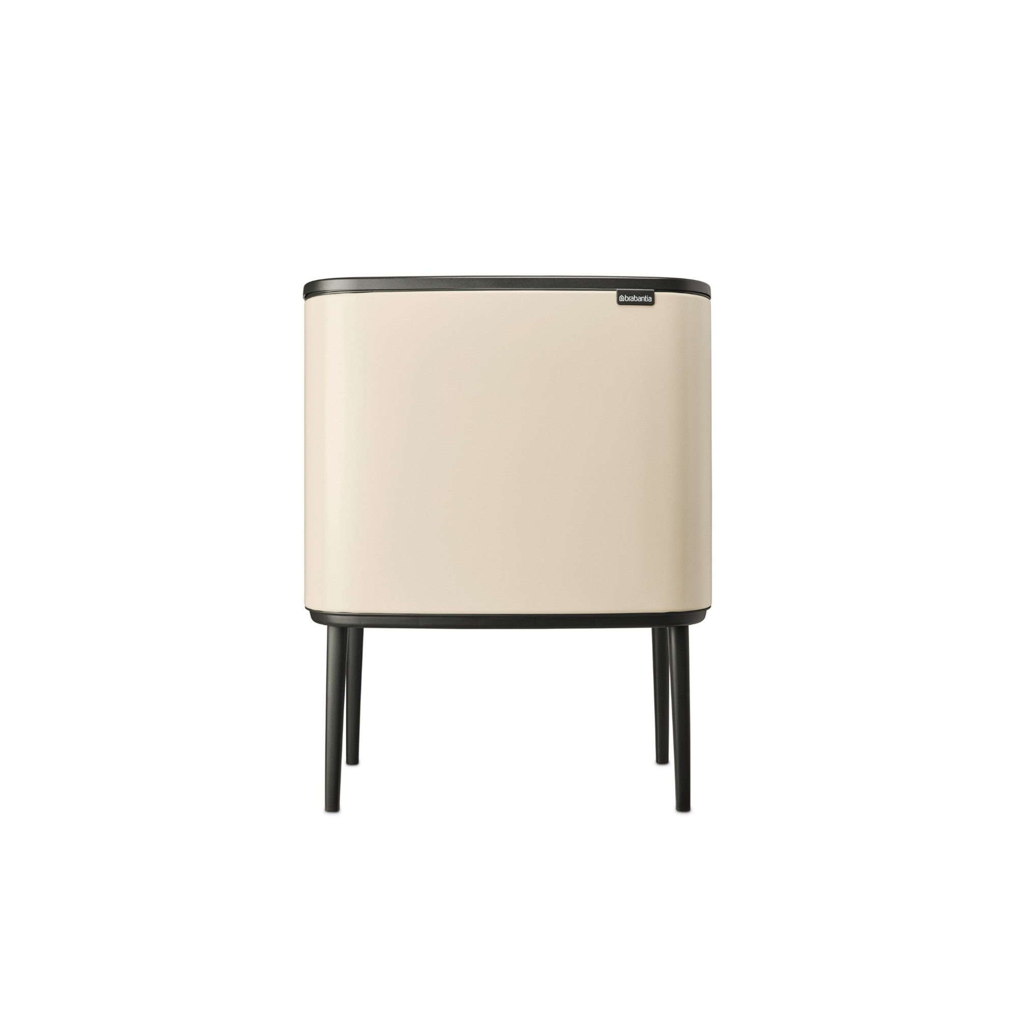 Brabantia Bo Touch Top Dual Compartment Recycling Trash Can, 3 + 6 Gallon