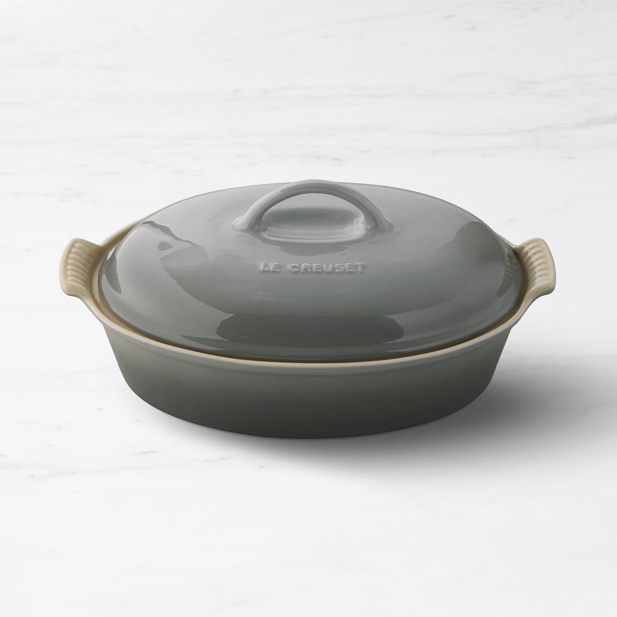 Le Creuset Heritage Stoneware Oval Covered Casserole, 4-Qt.