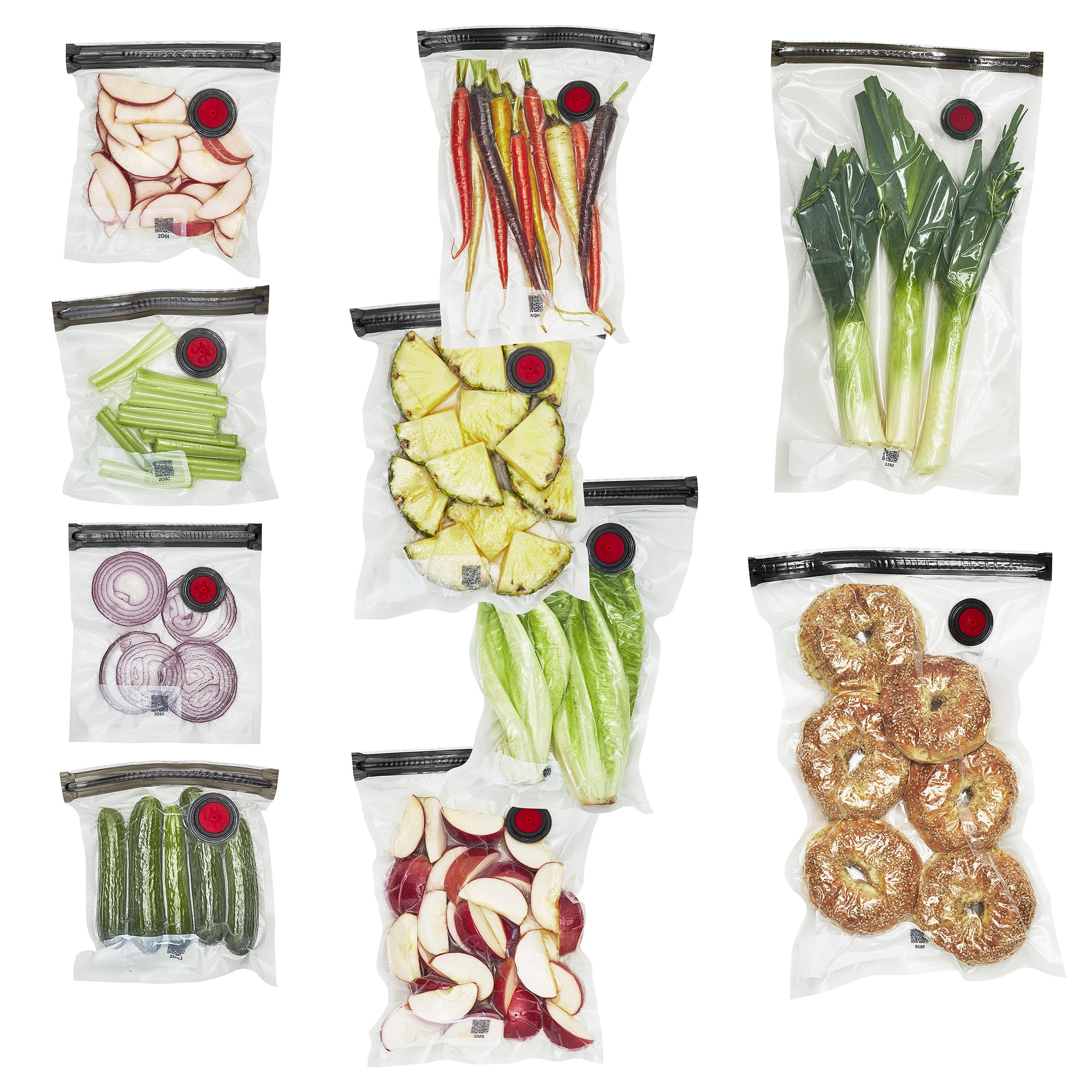 Zwilling Fresh & Save 10-Piece Vacuum Sealer Bags, Sous Vide Bags, Meal Prep