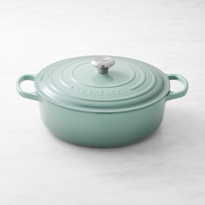 Le Creuset Signature Enameled Cast Iron Round Wide Dutch Oven, 6 3/4-Qt.