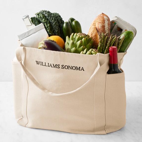 Sac Tote Sonoma - Tressage Corde, Taille Medium, Couleur Tan/blue/navy, Fermeture Aimantée, Neuf