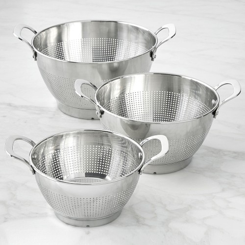 Williams Sonoma Stainless-Steel Colanders, Set of 3