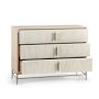 Jonathan Charles 3-Drawer Clapotis Danish Cord Single Dresser