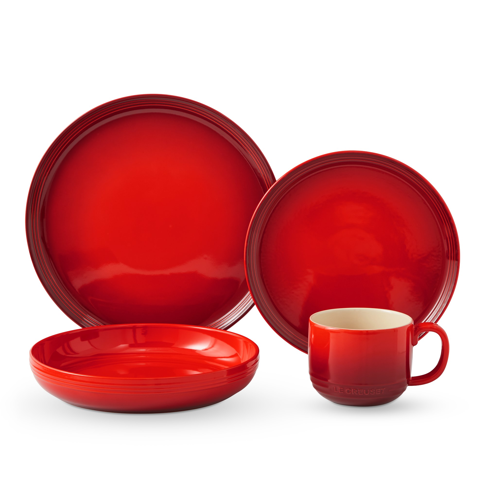 Le Creuset San Francisco Coupe 16-Piece Dinnerware Set