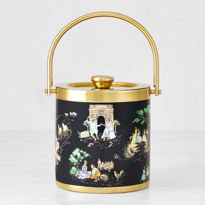 Williams Sonoma x Sheila Bridges Harlem Toile DoubleWall Ice Bucket