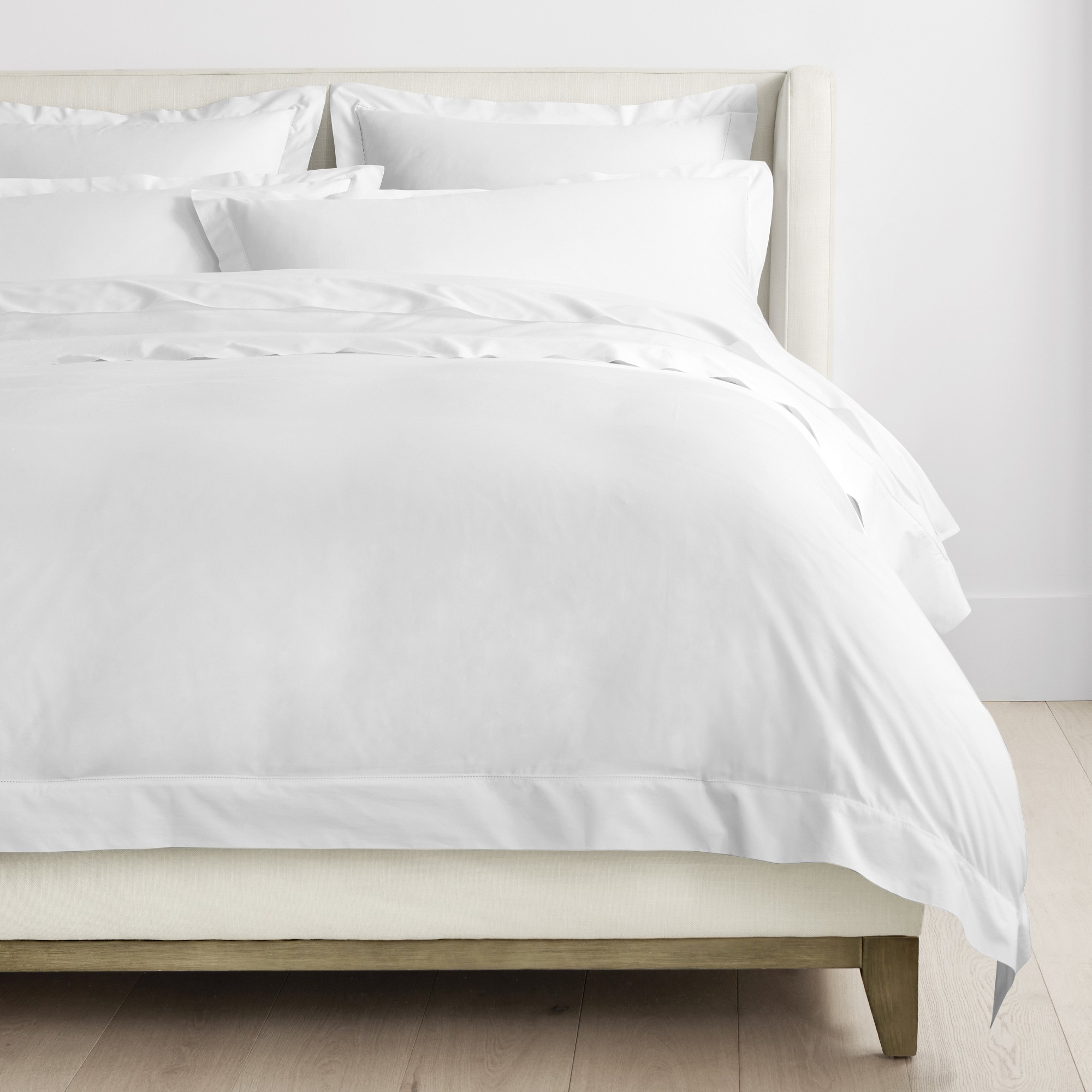 464 Thread Count Percale Hemstitch Duvet Cover & Shams